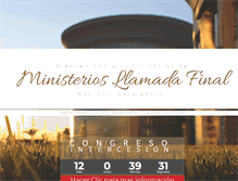 Tablet Screenshot of llamadafinal.com
